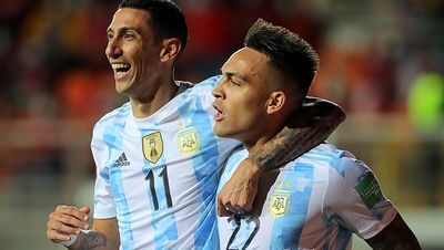 Анхель Ди Мария и Лаутаро Мартинес Сборная Аргентины