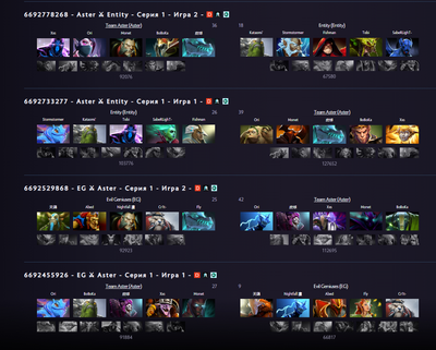 Так Team Aster украли драфт через Enigma от Entity