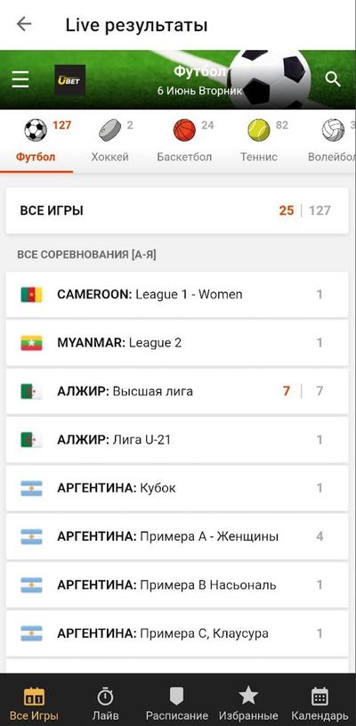 Live-результаты