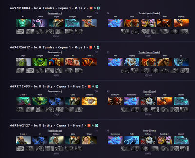 Драфты Beastcoast в последних играх