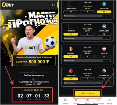 Акция Мастер прогнозов в БК Ubet