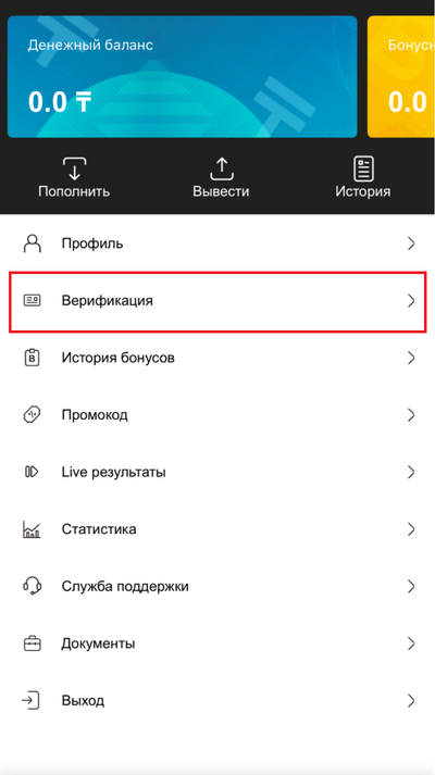 Верификация Ubet