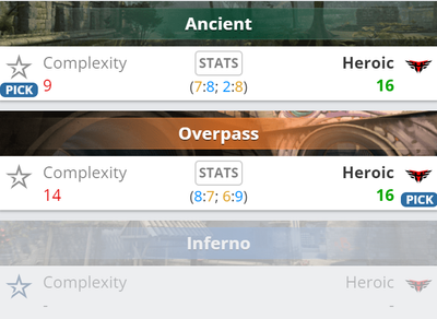 CoL проиграли Heroic 0:2