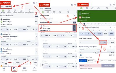 Ставки в БК Фонбет
