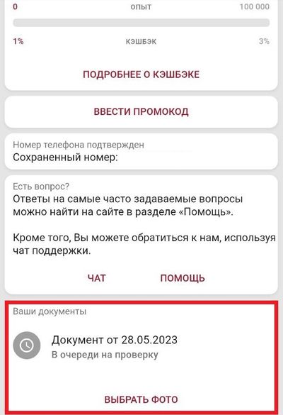 Успешная загрузка документов
