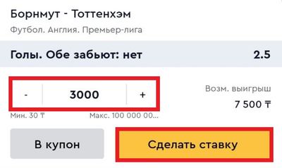 Купон ставки