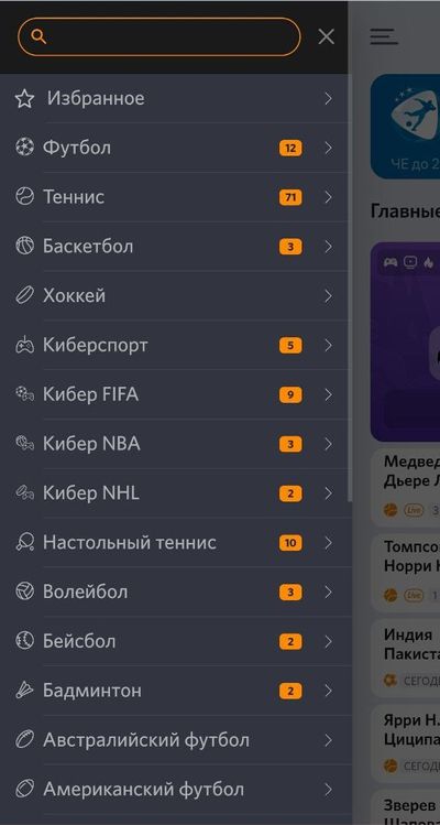 Линия в Winline