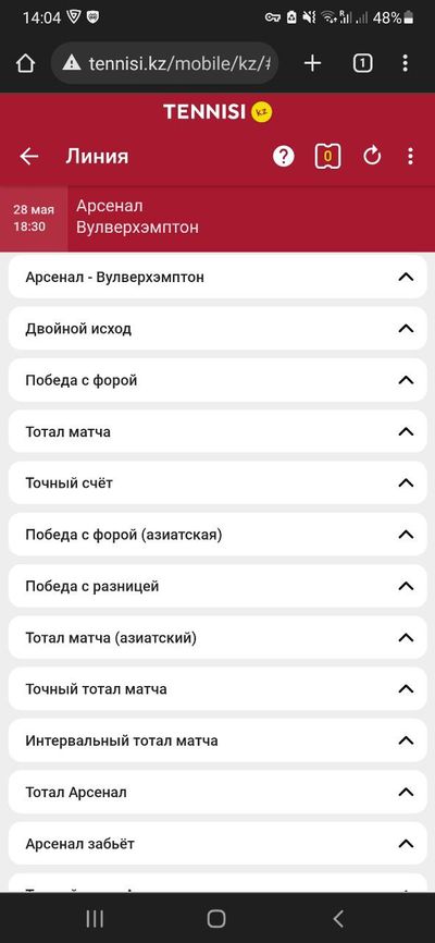 Роспись в прематче на игру «Арсенал» – «Вулверхэмптон»