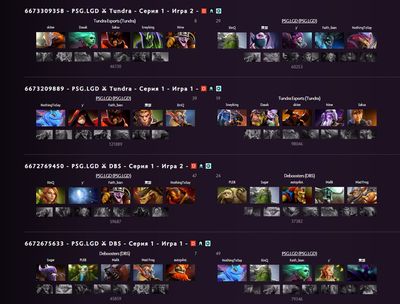 Драфты PSG.LGD