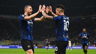 Эдин Джеко и Лаутаро Мартинес Интер Милан